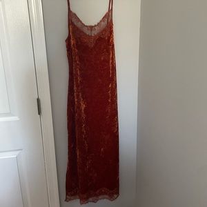 Burnt Orange Maxi Dress